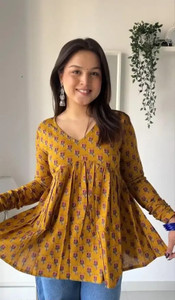 Fyunl Women Printed Straight Kurta