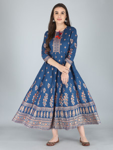 Aj Art Women Printed Anarkali Kurta