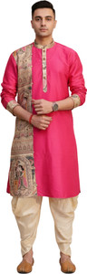 GOURI COLLECTIONS Men Printed Straight Kurta