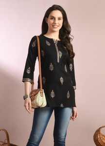 Annsh Apparel Women Printed Straight Kurta