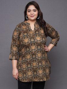 Tissu Women Floral Print Straight Kurta