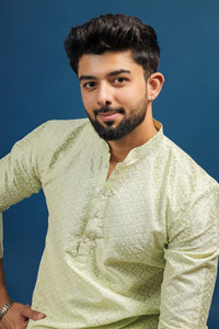 Koshin Men Printed Straight Kurta