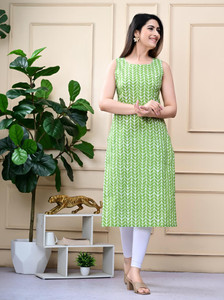 rainy rose Women Printed A-line Kurta