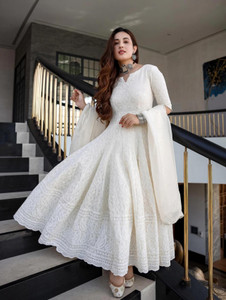JKVVS Women Embellished Anarkali Kurta