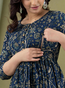 PIROKI Women Printed Anarkali Kurta