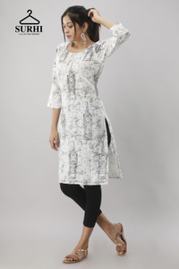 White kurti in flipkart cheap