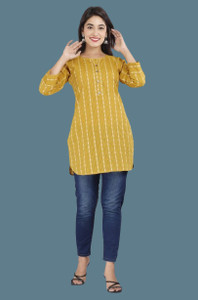 AK FUSION Women Printed Straight Kurta