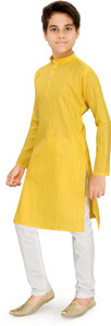 Liten Boys Solid Straight Kurta