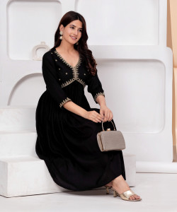 KPF Women Embellished Anarkali Kurta