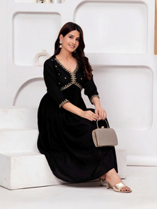 KPF Women Embellished Anarkali Kurta
