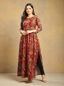 Tilak Women Abstract Flared Kurta
