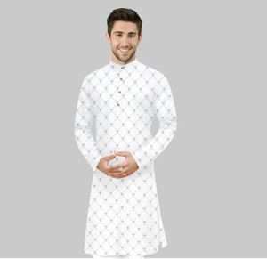 CELLUX Men Printed Straight Kurta