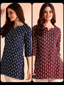 YATEXTILES Women Printed A-line Kurta