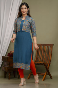 Zyla Women Printed Straight Kurta