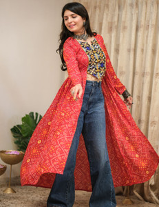Youthnic Women Bandhani A-line Kurta