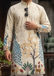 MENTIFIC Men Printed Straight Kurta