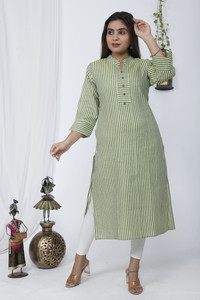 Neerupam Collection Women Self Design Straight Kurta