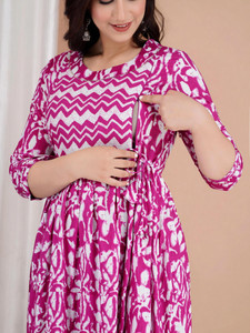Fashion4Word Women Printed Anarkali Kurta