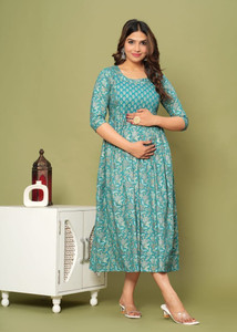 RIBAKLI Women Printed Anarkali Kurta