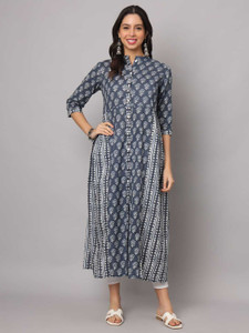 SUBAGI FASHION Women Floral Print A-line Kurta