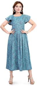 Mom&bae Women Printed A-line Kurta