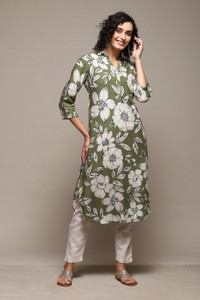 BIBA Women Printed Straight Kurta