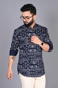 FUBAR Men Printed Straight Kurta