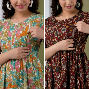 The_JD Women Printed Anarkali Kurta