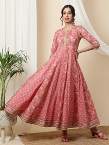 Gulmehendi Women Printed Anarkali Kurta