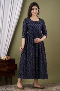 Madfury Women Printed Anarkali Kurta