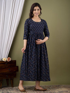 Madfury Women Printed Anarkali Kurta