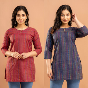 Maphaz Women Self Design Straight Kurta