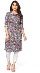 KILLARI Women Printed Straight Kurta