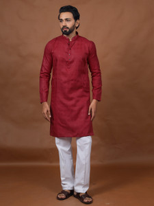 Varbandhan Men Solid Straight Kurta