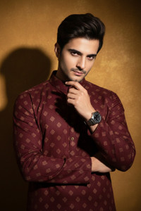 Nirwear creation Men Printed Straight Kurta