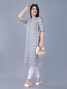 MintMarie Women Printed Frontslit Kurta