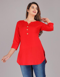 REHAN Women Solid Straight Kurta