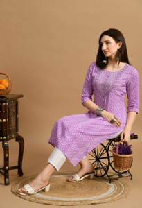 Glowworld Women Printed Straight Kurta