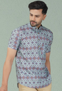 BASE 41 Men Printed Straight Kurta