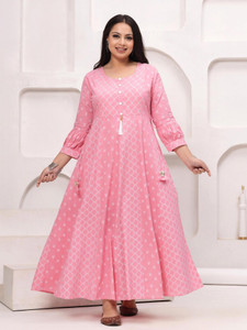 LABULY Women Printed Anarkali Kurta