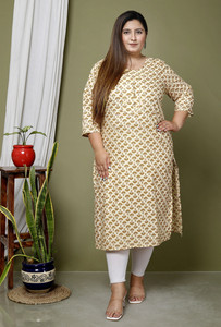 Avnii Women Printed, Floral Print Straight Kurta