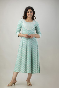 DIPANI Women Printed, Embroidered Anarkali Kurta