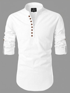 Nofilter Men Solid Straight Kurta