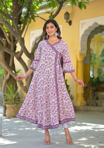 IKRASS Women Printed Anarkali Kurta