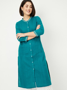 MAX Women Striped Straight Kurta