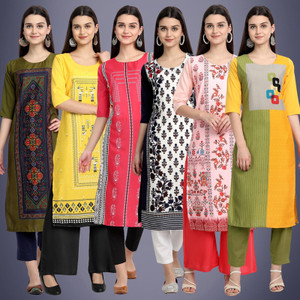 EthnicBasket Women Printed Straight Kurta