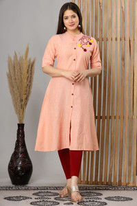EMPIRE STYLE Women Embroidered Frontslit Kurta