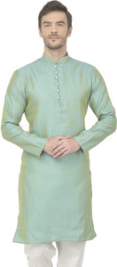 SG LEMAN Men Solid Straight Kurta