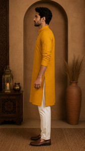 FUBAR Men Embroidered Straight Kurta