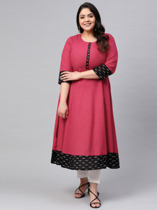 AKIKO Women Floral Print Flared Kurta